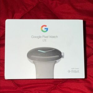 Google Pixel Watch LTE - Silver Stainless Steel case with Charcoal Active band